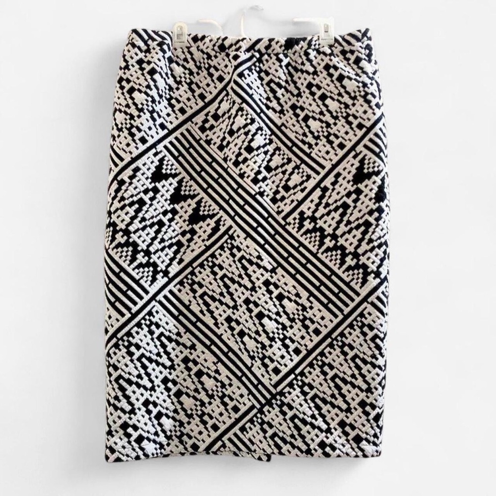Aztec Southwestern Pencil Straight Skirt Knee-Length Office Siren Work Preppy